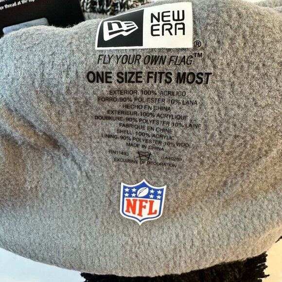 New Orleans Saints New Era Winter Knit Hat Beanie Fleece Lined One Size NWT - Picture 6 of 7